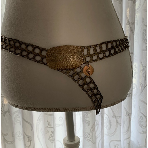 Accessories - Vintage gold braided mesh belt